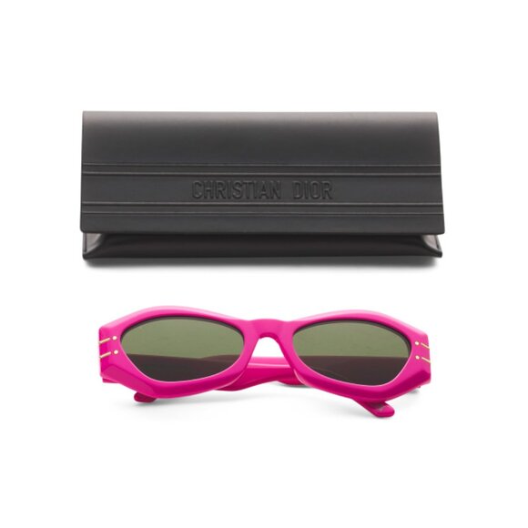 DIOR Shiny Pink 55mm Sunglasses
